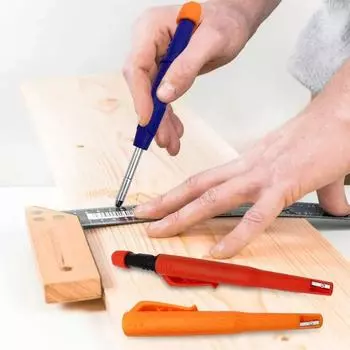 Точная маркировка плотницкого механического карандаша плотницкой маркировки чертилки Red Pencil Lead