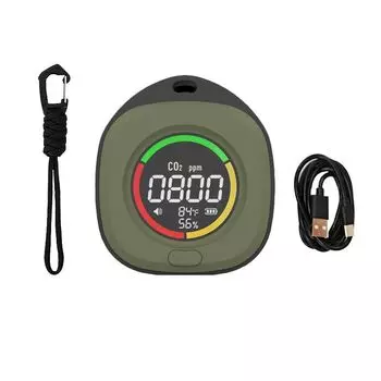 Точное обнаружение детектора угарного газа Светодиодный экран Детектор качества воздуха Детектор CO и CO2 Carbon Monoxide Detector