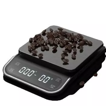 Точные цифровые весы с таймером, электронные кофейные весы 3 кг/0,1 г, водонепроницаемые пищевые весы с зарядкой от USB, измерительные весы для кухни 3KG-0.1g