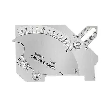 Точные шаблоны для угловых швов дюйм/мм Сварочный измерительный инструмент Контроль сварки серебряный