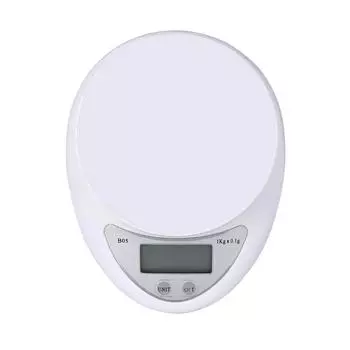 Точные весы для измерения веса, цифровые весы для еды, большой ЖК-дисплей, небольшие весы для взвешивания, выпечки белый