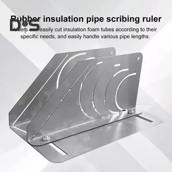 Точный 45-градусный резак для изоляционных труб, профессиональный инструмент для резки резиновых вспененных труб, приспособление для резки изоляции из нержавеющей стали, регулируемое 60-90 мм