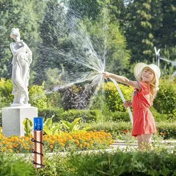 Точный дождемер большой емкости спиральный дождемер измерительный прибор падения дождя для садового газона синий