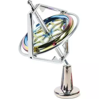 Точный гироскоп металлический антигравитационный волчок балансировочная игрушка образовательный подарок AG002 9.27*7*7cm серебряный