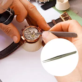 Точный пинцет Высококачественные пинцеты с наконечниками Профессиональные аксессуары Практичные часовщики, Портативные