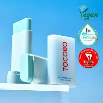 Tocobo Cotton Soft Sun Stick 19g SPF50+ PA++++, солнцезащитный крем из Кореи