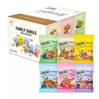 Today Nut Nut Handful Family 6 Piece Set, 1 Set, Korean nuts
