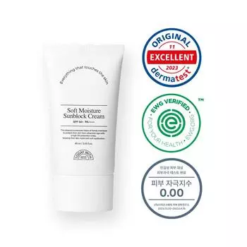 Today With Soft Moisture Неорганический увлажняющий солнцезащитный крем SPF50+ PA++++, 1 шт, 60 мл
