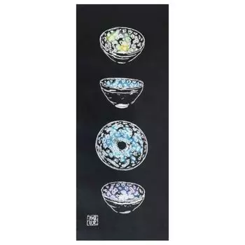 Todaya Shoten Тэнугуи Ёхэн Тэммоку Чайная пиала 394 Нива-дзомэ (полотенце для рук) Нет.