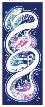 Todaya Shoten Tenugui Hand Otsumi 1004 Niwa-zome (Japanese Towel) белый