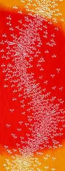 Todaya Shoten Tenugui Nashien-zome (Hand Towel), Dragonfly, Red, 839-R