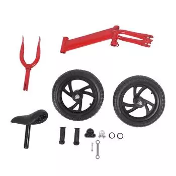 Toddler Balance 12 дюймов сиденье из высокоуглеродистой стали с регулировкой высоты и 2 колесами из пенорезины Ki