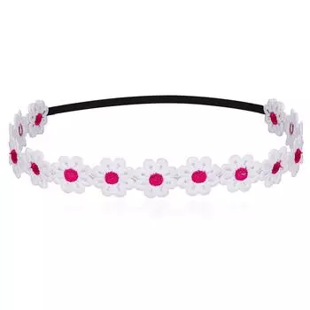 Toddler Daisy Flower Headbands Little Girls Crown Sunflower Soft Lace Crown Wedding Party Headwear Hair Accessories