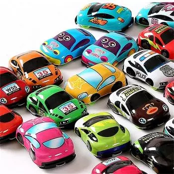 Toddlers Child Toy Vehicles Car Model Educational Car Pull Back Car Car Play Toy Inertia Car Toy 10Pcs Random