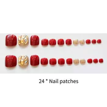 Toe Patch Womens Nail Beauty Wearable Nail Detachable Durable Fashion Advanced