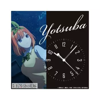 Toei Movie The Quintessential Quintuplets Акриловые часы Nakano Yotsuba Акриловый алюминий