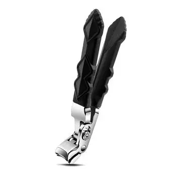 Toenail Clippers Wide Jaw Opening Thick Nails Cutter Long Handle Stainless Steel Professional Fingernail Clipper Angled Head as the picture