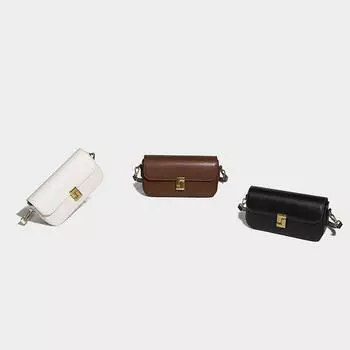 Tofu Girl 2024 New Autumn and Winter Premium Texture Foreign Style One Shoulder Fashion Versatile Messenger Small Square Bag коричневый
