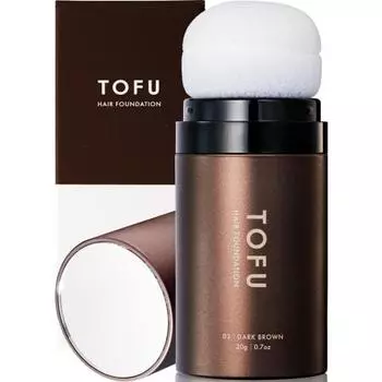 [TOFU Official] Hair Foundation Conceal Gray Hair Conceal Thinning Hair [A natural finish for both gray and thin hair] Hair Thickening Powder for Gray