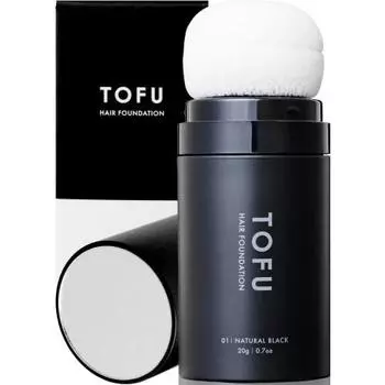 [TOFU Official] Тональная основа для волос, скрывающая седину, скрывающая истончение волос [Создайте естественный вид как для седых, так и для тонких волос] Пудра для утолщения волос