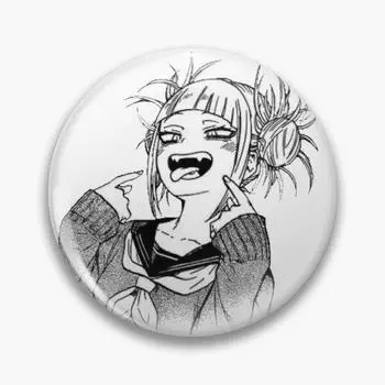 Toga Himiko My Hero Academia, мягкая пуговица, модный значок с рисунком, декор, забавный воротник шляпы, женский креативный любовник, милая одежда, металлическая брошь на лацкане 32mm(1.25in)