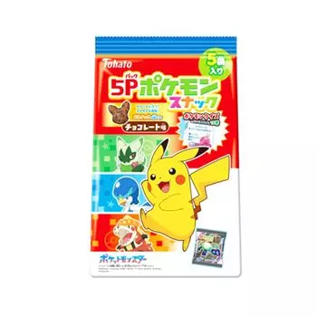 Tohato 5P Pokemon Snack со вкусом шоколада 80 г x 12 пакетиков