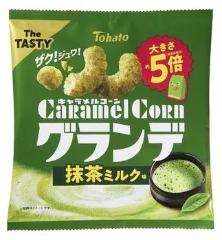 Tohato Карамельные кукурузные палочки Гранде со вкусом матча и молока 55 г x 12 пакетиков