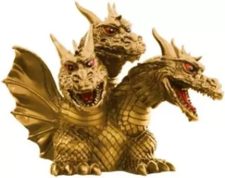 Toho Kaiju Series Enshrined Beast 1964 Official Figure KingGhidorah золотой