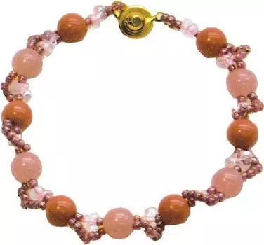 TOHO TOHO Beads Kit Takumi LH Beads Trial Perfectly Knitable Bracelet Pink