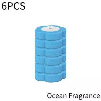 Toilet Brush Disposable Set Toilet Bowl Cleaning System Cleaners Refills With Blue