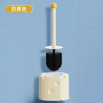 Toilet Brush Rack Set, Bathroom Household No Dead Ends, No Punching Wall-mounted Toilet Cleaning Utensils Storage Rack
