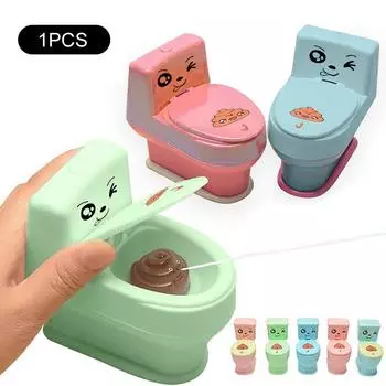 Toilet Funny Game Funny Gag Toy Mini Sprinkler Toilet Water Spray Trick Toy Children S Prank Toys random 1pc