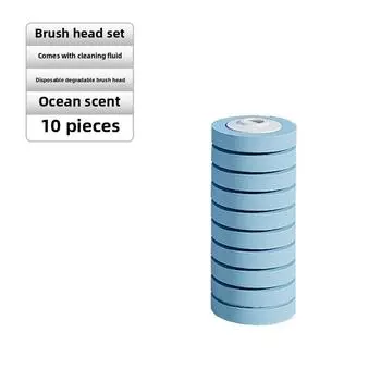 Toilet Plastic Abs Brush Kits Scent Replacement Heads Bathroom Tools Hygiene Blue Head