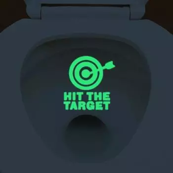 Toilet Stickers Glow In The Dark Fluorescent Sticker Fridge Washing Machine Sticker Bathroom Home Decor Poster светло-зеленый
