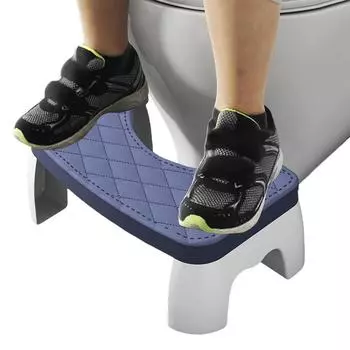Toilet Stool Non-Slip Toilet Squat Stool Portable Toilet Seat Stool Removable Home Adult Bathroom Accessories синий