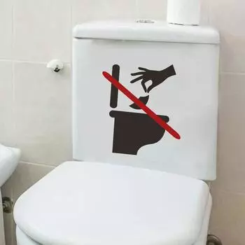 Toilet Warnings Toilet Stickers Prohibiting Toilet Paper In The Toilet Sign One Size