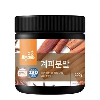Tojong Village HACCP cinnamon powder, 200g, 1 unit,Korean health food