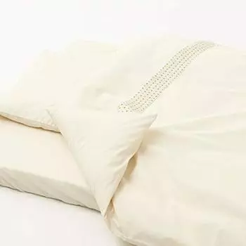 Toka Woolen в органическом детском комплекте-комфортере Набор для первого раза Простой Всесезонный Комфортер Подушка Плотный хлопок Матрас Простыни на резинке Комплект-комфортер кремовый