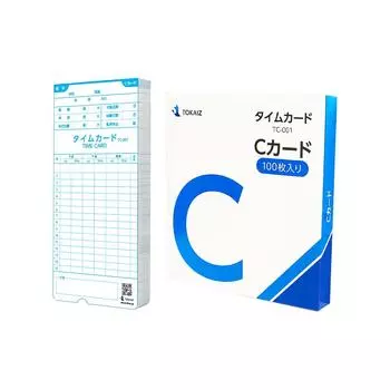 TOKAIZ C Card 100 шт. Карточка учета рабочего времени Серия регистраторов времени Эксклюзив TC-001 TR-001 TR-001S
