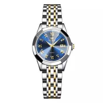 Tokei Watch Women s Business Fashionable Arm Watch Date Women s Waterproof Watch Analog Quartz Fashion Watch Blue Stylish Popular Gold Silver Women s