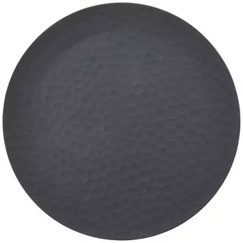 TOKI1919 Kamakura 310 flat dinner plate, diameter approx. 31 cm, microwave/dishwasher safe, Kamakura carving, black, made in Japan 37K238-15