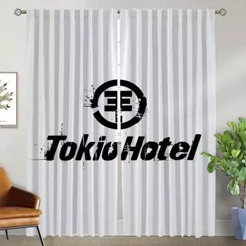 Tokio el Tulle для спальни, затемняющие шторы, 2 шт., современные шторы для гостиной, перегородка, занавеска для кухни, элегантный W50xH70cmx2pcs-CL