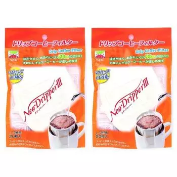 Фильтр для кофе Tokiwa Kougyou Neo Dripper III x 9 см, 20 шт. x 2 шт. в наборе, белый, одноразовый, сделано в Японии, подлинный, прибл.. 11.8cm белый