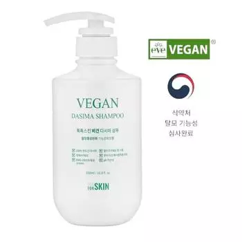 Toktok Skin Vegan Kelp Shampoo Kelp Soap Экологичный сертифицированный шампунь против выпадения волос, 500 мл, 1 шт.