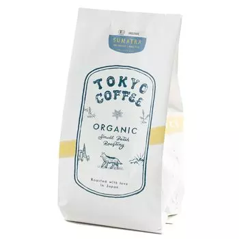 TOKYO COFFEE Tokyo Coffee Sumatra Organic Mandheling Coffee Beans Домашняя жареная органическая JAS Coffee Beans (Еще 400г)
