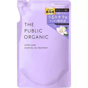 TOKYO COMPOSITE The Public Organic THE PUBLIC Organic Super Shiny SM Treatment Refill 400 мл Шампунь/кондиционер (премия) После мытья шампунем слейте воду.