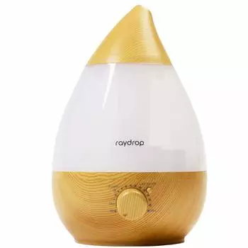 Tokyo Deco Drop Type Ultrasonic Top Water Supply Capacity Light Continuous Humidification for 12 Hours from the Easy Water Wood Grain Aroma Compatible