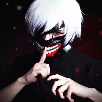Tokyo Ghoul Kaneki Ken Zipper Eye Mask Halloween Cosplay Ghoul Mask mask