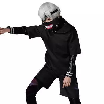 Tokyo Ghoul Ken Kaneki Косплей Хэллоуин с париком [milky time] (L)