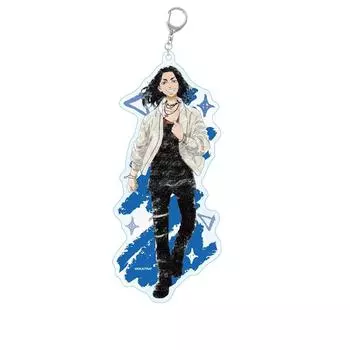Tokyo Revengers Pastel Crayon Art Acrylic Key Chain BIG Keisuke Baji